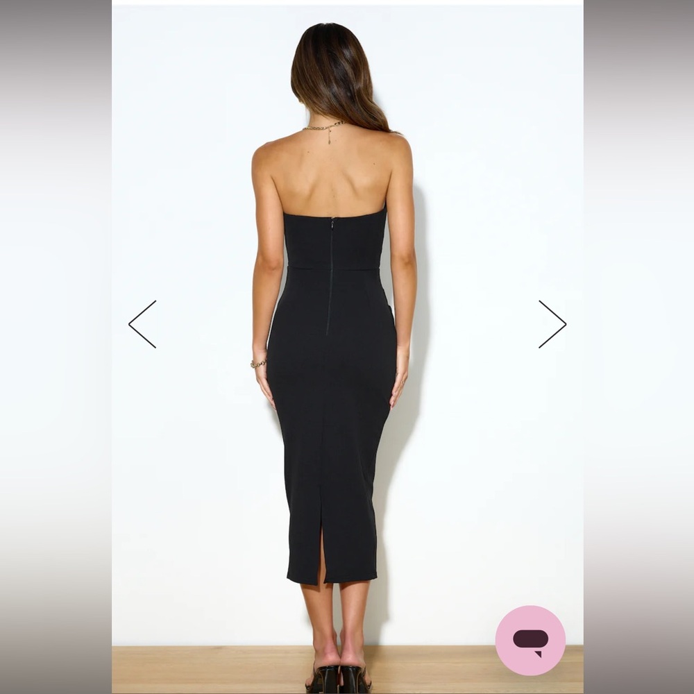 NWT MAXI DRESS BLACK. Size S. - Picture 4 of 7